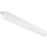 Nordlux Oakland Batten Light White Plastic Garage LED IP65 4000k Mains