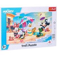 Trefl Disney Characters Play on the Beach Puzzle - 15 Pieces | Size: 1 Pack