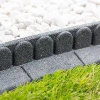 Primrose Mower Edge Lawn Border Rubber in Grey 1.2m