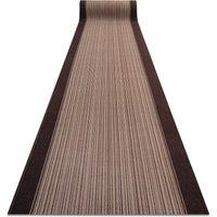 RugsX Anti-Slip Carnaby Runner in Brown | Size: 80 cm x 220 cm