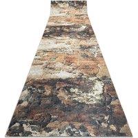 RugsX Anti-Slip Lotus Runner in Beige | Size: 120 cm x 100 cm