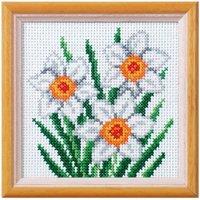 Orchidea XSTITCH KIT NARCISSUS - Cross Stitch Kit: Narcissus