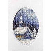 Orchidea G/CARD T/LGHT CHURCH - Cross Stitch Kit: Greetings Card: Twilight Church