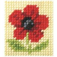 Orchidea EMB KIT POPPY - Needlepoint Kit: My First Embroidery: Poppy