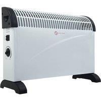 Oypla Electrical 2KW Free Standing Convector Heater in White