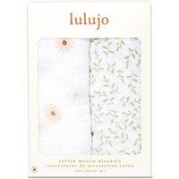 Lulujo 2-pack Cotton Swaddles - Black Bird / Mudcloth