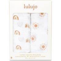 Lulujo 2-pack Cotton Swaddles - Rainbow / Sun