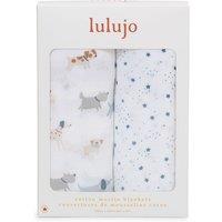 Lulujo 2-pack Cotton Swaddles - Puppy Dog / Star