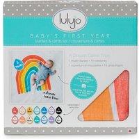 Lulujo Single Cotton Swaddle & Cards Gift Set - A Dream Come True