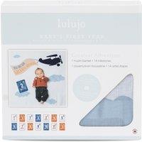 Lulujo Single Cotton Swaddle & Cards Gift Set- Greatest Adventure