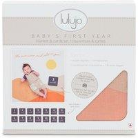 Lulujo Single Cotton Swaddle & Cards Gift Set - Sun Rises