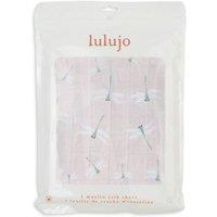 Lulujo Cotton Fitted Cot Sheet - Dragonfly (135cm x 70cm) | Size: 135 cm x 70 cm
