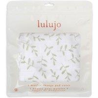 Lulujo Cotton Fitted Crib Sheet - Greenery (81cm x 43cm) | Size: 81 cm x 43 cm