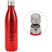 Royalford Stainless Steel Water Bottle Double Walled Insulated Water Flask in Light Red