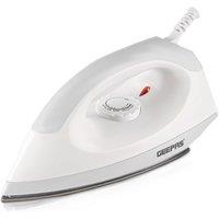 Geepas 1200W Dry Iron Non-Stick Coating Plate Lightweight Adjustable Thermostat in White