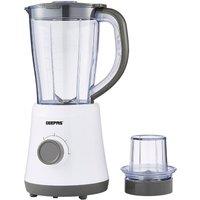 Geepas 500W Blender with 1.5L Jar & Spice Grinder, Steel Blades in Light Grey