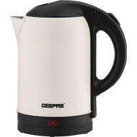 Geepas 1.8L Cordless Stainless Steel Jug Kettle Black 1800W Rapid Boil in Cream