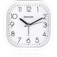 Krypton Bedside Alarm Clock in White