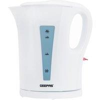 Geepas 1.7L Cordless Electric Kettle Fast Rapid Boil Jug 2200W in White
