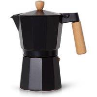 Royalford Italian Espresso Stove Top Moka Percolator Coffee Maker Pot in Black | Size: Small