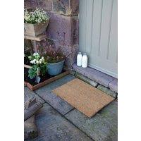Artsy Mats Grey Dots Doormat in Beige | Size: 40 cm x 60 cm