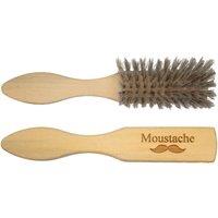 Moustache Barber's Brush - Smooth in Black