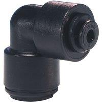 John Guest Push Fit 12mm to 10mm 90 degree Reducing Elbow - Caravan in Black