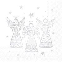 IHR Ideal Home Range Bright Angels White Lunch Napkins 20pk