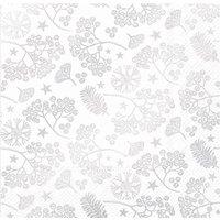 IHR Ideal Home Range Bright Winter Branches White Cocktail Napkins 20pk