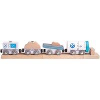 Bigjigs Rail Drilling Train - 4pcs Wooden Train