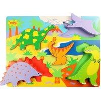 Bigjigs Toys Toys Chunky Lift Out Puzzle Dinosaurs