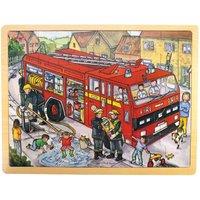 Bigjigs Toys Tray Puzzle Fire Engine