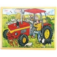 Bigjigs Toys Tray Puzzle Tractor