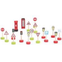 Bigjigs Toys Wooden Road Signs Pack