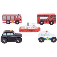 Bigjigs Toys Wooden Road City Vehicles