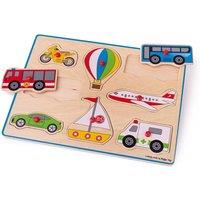 Bigjigs Toys Chunky Lift Out Puzzle - Transport