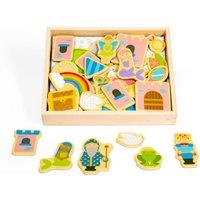 Bigjigs Toys Wooden Fantasy Magnets - 35 Pieces