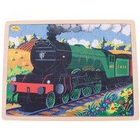Bigjigs Toys Flying Scotsman Wooden Tray Puzzle - 35 Piece Puzzle