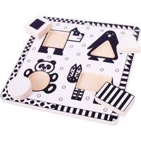 Bigjigs Toys Animals Black & White Puzzle