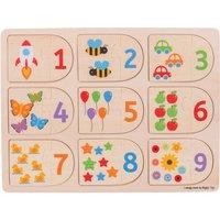 Bigjigs Toys Picture & Number Matching Puzzle
