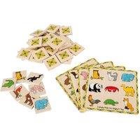 Bigjigs Toys Wooden Lotto Game in Brown