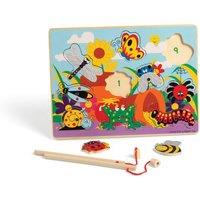 Bigjigs Toys Wooden Magnetic Fun Bugs Games with Rods