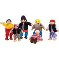 Bigjigs Toys Heritage Playset 6 Pirate Wooden Figures