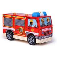 Bigjigs Toys Stacking Fire Engine Toy in Red