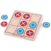 Bigjigs Toys Wooden Noughts & Crosses Game - Tic Tac Toe Game
