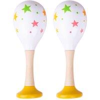 Bigjigs Toys Wooden Maraca - Children's Wood Instruments in Yellow