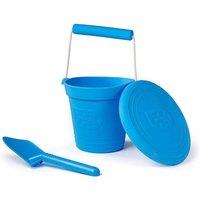 Bigjigs Toys Silicone Bucket & Spade Set in Bright Blue