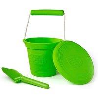 Bigjigs Toys Silicone Bucket & Spade Set in Bright Green