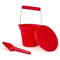 Bigjigs Toys Silicone Bucket & Spade Set in Red