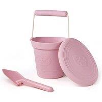 Bigjigs Toys Silicone Bucket & Spade Set in Dusty Pink